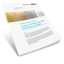 Analysis of Plating Thickness of Decorative Coatings