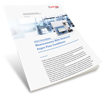 Measurements With Reduced Argon Flow Conditions