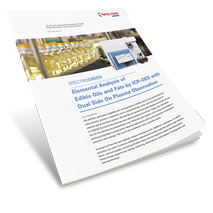 Elemental Analysis of Edible Oils and Fats by ICP-OES 