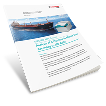 Analysis of S Content in Marine Fuel According to ISO 8754