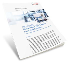 Measurements With Reduced Argon Flow Conditions