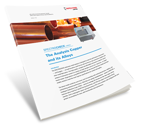 Analysis of Copper Using the SPECTROCHECK Metal Analyzer