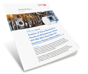 Analysis of Trace Elements in Powdered Molybdenum Using ICP-OES With Dual Side-On Interface Plasma Observation