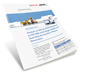 SPECTROGREEN NaCL Analysis